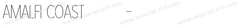 Amalfi Coast手写英文字体转换